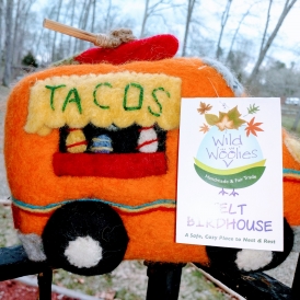 Taco Truck Felted Birdhouse